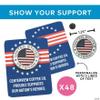 1 1/4" Bulk Patriotic Thank a Veteran Metal Pins on Personalized Card for 48 view 3