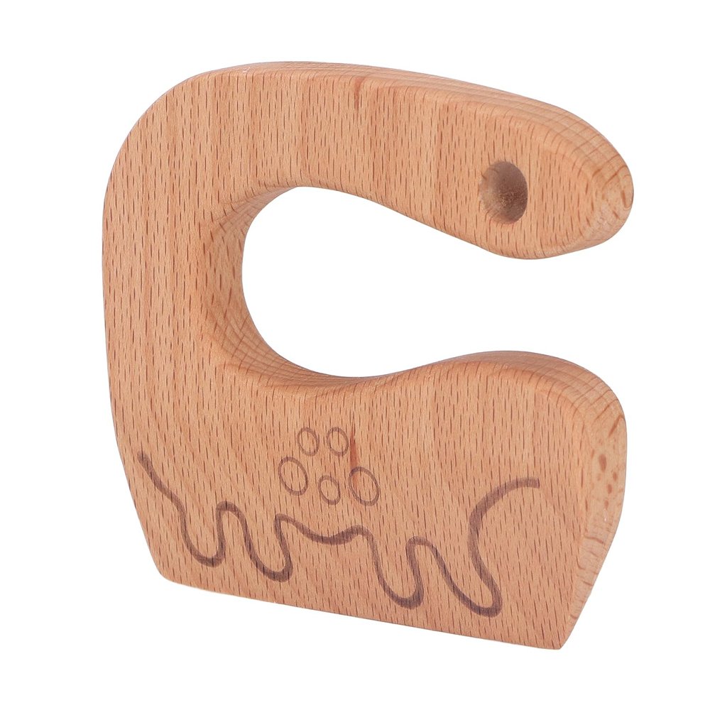 RASTKY Wooden Kids Chopper Safe Beech Wood Knife Kids Cooking Toy for Age 2-8 Kitchen Outdoor Activities (Dinosaur)