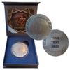 Monarch Precious Metals Custom Engraved Small Blind Poker Button | 1 oz Fine Silver | Gift Box view 1