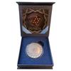 Monarch Precious Metals Custom Engraved Small Blind Poker Button | 1 oz Fine Silver | Gift Box view 2