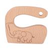 RASTKY Wooden Kids Chopper Safe Beech Wood Knife Kids Cooking Toy for Age 2-8 Kitchen Outdoor Activities (Elephant) view 1