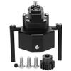 313mm Wheelbase Metal Chassis Frame with Front Gearbox for 1/10 RC Crawler Car, RC Front Gearbox Replacement Part Compatible with Wrangler Hard Shell (Black) view 1