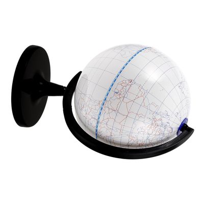 DIYEAH DIY Blank Globe Coloring Model 20cm Erasable Educational Globe for Geography Learning for Creative Painting and Classroom Use