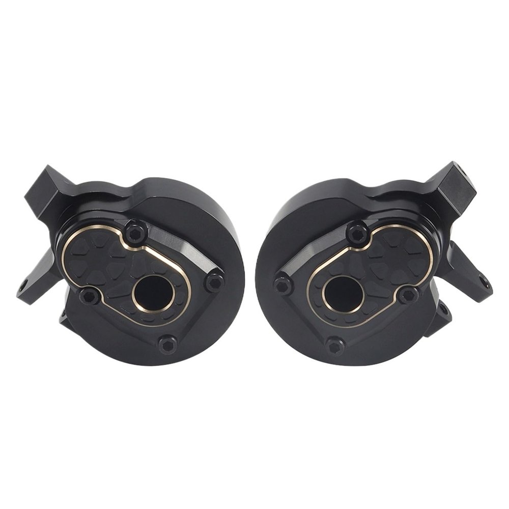Heavy Brass Counterweight Steering Knuckles Portal Cover for Axial for Capra 4WS SCX10 III for Vanquish F9 for SuperShafty CP44 Axle Housing(Purple)