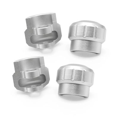 For Arrma AR330492 1/8 1/7 Aluminum Alloy Shock Cap Protector RC Car Truck Parts Model Accessory Assemble Modified Replace Rc Models Accessories(Silver)
