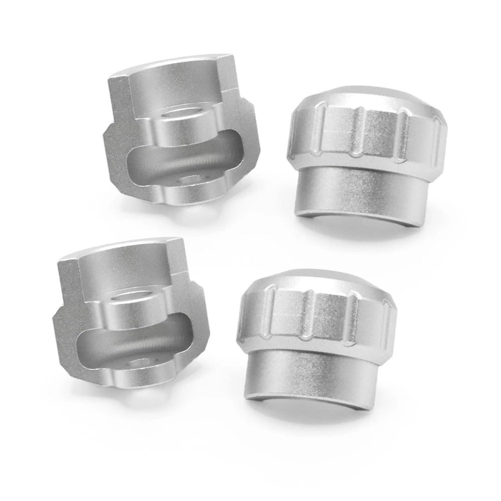 For Arrma AR330492 1/8 1/7 Aluminum Alloy Shock Cap Protector RC Car Truck Parts Model Accessory Assemble Modified Replace Rc Models Accessories(Silver)