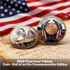 2025 Final Cent Tribute Coin - Uncirculated Last Mint Penny Commemorative Coins, 3D Engraved Dual-Sided Patriotic Challenge Pennies, End of an Era Collectible for Numismatists & Coin Lovers (2pcs) view 4