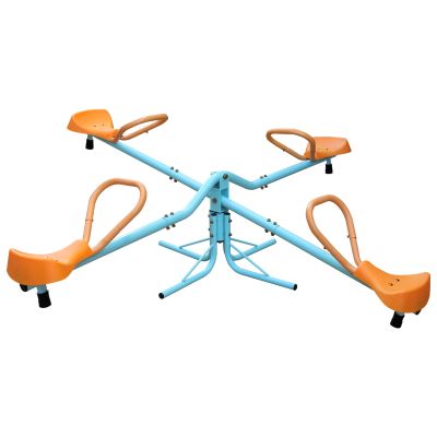 VRAXO Outdoor Spinning Seesaw Sit and Spin Teeter Totter Outdoor Playground Equipment Swivel Teeter Totter for Backyard