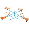VRAXO Outdoor Spinning Seesaw Sit and Spin Teeter Totter Outdoor Playground Equipment Swivel Teeter Totter for Backyard view 1