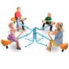VRAXO Outdoor Spinning Seesaw Sit and Spin Teeter Totter Outdoor Playground Equipment Swivel Teeter Totter for Backyard view 2