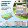 Albott Inflatable Bounce House, Water Slide with Jumping Area, Climbing Wall, Splash Pool and Water Gun, Indoor Outdoor Jumper for Big Children, Air Blower Included, Pastel Color, 121x93x69 Inch view 4