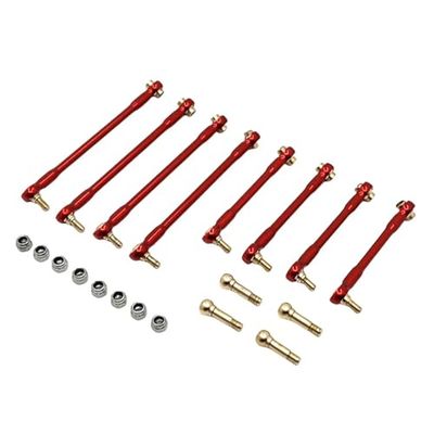 RC Models For WPL C44 C34 FJ45 1/16 Metal Chassis Fixing Rod Upgrade Remote Control Car Model Accessory Assemble Replace Modified(Red)