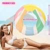 2 Pack Large Inflatable Pool Float for Adults 36 Inch Pink Pool Floats with Handles Swim Rings Swimming Pool Tubes for Summer Fun Beach Themed Party (Pink and Ice Cream) view 2