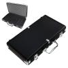 Aluminum Poker Chip Case - 300 Pieces, Storage Box with Matte Black Finish, Protection Container with Durable Build, Accessory Compact Design, Chip Holder for Family Friends view 1