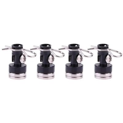 For TRX4 For HSP For Redcat 1/10 4pcs Stealth Body Post Mount Contact Shell Column Clips RC Drift Car More Replace Modified Rc Models Accessories(Black)