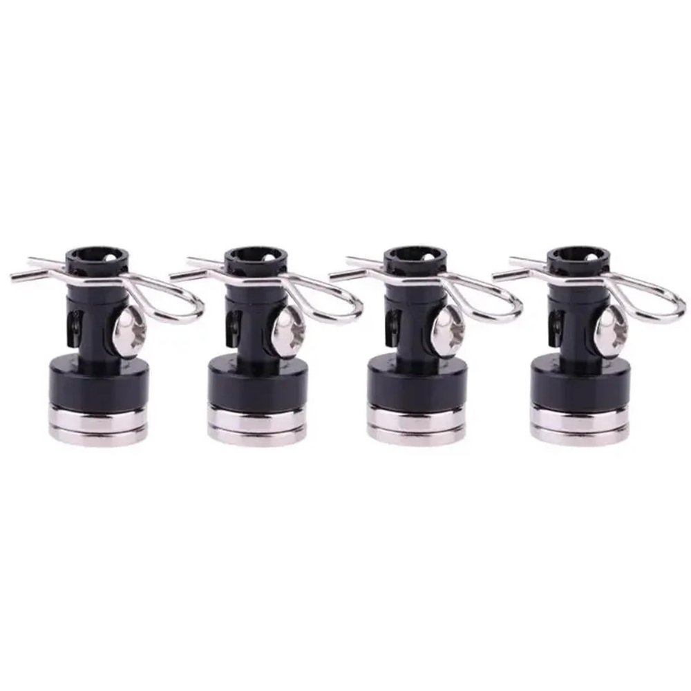 For TRX4 For HSP For Redcat 1/10 4pcs Stealth Body Post Mount Contact Shell Column Clips RC Drift Car More Replace Modified Rc Models Accessories(Black)