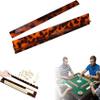 Tortoise Shell Rack & Pusher Set, Tortoise Shell Acrylic Mahjong Rack Set with Fully Detachable Magnetic Pushers, Tortoise Shell Mahjong Racks, 20 Inch Extended Length (Straight, 20in) view 1