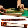 Tortoise Shell Rack & Pusher Set, Tortoise Shell Acrylic Mahjong Rack Set with Fully Detachable Magnetic Pushers, Tortoise Shell Mahjong Racks, 20 Inch Extended Length (Straight, 20in) view 4