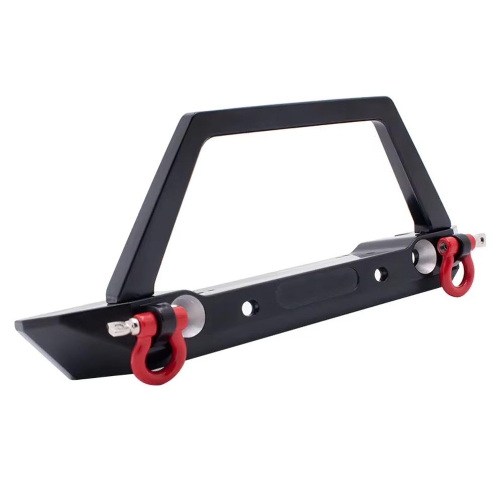 Rc Bumper Parts For Axial For Scx10 II III PRO For Traxxas For Trx4 1/10 Metal Front Bumper Lights Lamp Upgrades Parts Accessories RC Crawler