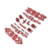 RC Repairs Models For SCY For JJRC 16101 16102 16103 16104 16106 16201 1/16 Metal Upgrade For Swing Arm Steering Cup Connecting Rod Set RC Parts(Red) view 1