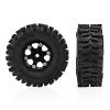 0.7 Inch RC Crawler Tires and Wheels Set 4016mm for 1/30 Scale Axial SCX30 (Black) view 3