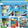 23 FT Inflatable Water Slide Bounce House for Kids 3-10, 8 in 1 Dual Slides Water Park Bouncy Castle with Blower, Jump House for Indoor Outdoor Backyard Birthday Holiday Party view 3