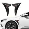 EAGRI 2 Pcs Car Spoiler for Tesla Model 3 Highland 2025 2024, Side Fender Vents Decoration Air Flow Intake Sticker Auto Exterior Shark Gills,Black view 1