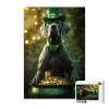Great Dane Next to The Gold Coin 500 Pieces Puzzles for Adults, St. Patrick's Day Challenging Jigsaw Puzzles for Adults, Home Wall Art Decor Gift 15.2 * 20.8 Inch view 3