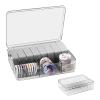 Upgrade Blank Playing Card Cases, Clear Plastic Deck Box Holders for Game Cards & Mobile phone charging cable (Clear 26cm*20cm*7.3cm) view 1