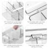 Upgrade Blank Playing Card Cases, Clear Plastic Deck Box Holders for Game Cards & Mobile phone charging cable (Clear 26cm*20cm*7.3cm) view 3
