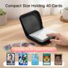 Trading Card Binder, Mini 1-Pocket Trading Card Binder with 20 Pages, Portable Card Album Holds 40 Cards for TCG, MTG, Sports Cards & Game Cards etc(Blue) view 3
