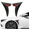 EAGRI 2 Pcs Car Spoiler for Toyota RAV4 2019-2024 2025, Side Fender Vents Decoration Air Flow Intake Sticker Auto Exterior Shark Gills,Red view 1