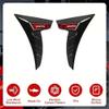 EAGRI 2 Pcs Car Spoiler for Toyota RAV4 2019-2024 2025, Side Fender Vents Decoration Air Flow Intake Sticker Auto Exterior Shark Gills,Red view 3