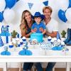 8 Pcs Young Wild and Three Centerpieces for Boys 3rd Third Birthday Party view 2