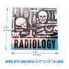 2 PCS X-Ray/Radiology Badge Buddy Anatomy Skeleton Horizontal Holographic Badge Buddy Gift for Xray Radiology Technique Work Accessories Rad Tech Student Essentials (Radiology) view 4