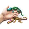 3 d Printed Animals 3-d Printed Stuff Crocodile Skeleton for Stress Relief Home Office Decompression Decor Executive Desk Toys-Red Gold||34cm/13.4in view 2