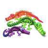 3 d Printed Animals 3-d Printed Stuff Crocodile Skeleton for Stress Relief Home Office Decompression Decor Executive Desk Toys-Red Gold||34cm/13.4in view 4