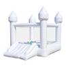 HAPYBOUCY PVC White Bounce House, Bounce House for Kids 3-6 with Slide, Bouncy House Blower Included for Indoor Outdoor Use, 11ft L x 8ft W x 8ft H, Kids Bouncy Castle, Blow Up Jumping Bouncer view 1