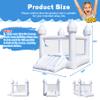 HAPYBOUCY PVC White Bounce House, Bounce House for Kids 3-6 with Slide, Bouncy House Blower Included for Indoor Outdoor Use, 11ft L x 8ft W x 8ft H, Kids Bouncy Castle, Blow Up Jumping Bouncer view 2