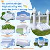 HAPYBOUCY PVC White Bounce House, Bounce House for Kids 3-6 with Slide, Bouncy House Blower Included for Indoor Outdoor Use, 11ft L x 8ft W x 8ft H, Kids Bouncy Castle, Blow Up Jumping Bouncer view 3