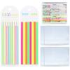 4Pcs Mahjong Card Holder & 320Pcs Line Finder Notes,Quickly Identify Rules view 1