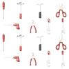 DanLingJewelry 40Pcs Mini Tool Kit Charms Metal Home Tool Plier Scissor Hammer Display Decoration for Party Dollhouse Accessories Landscape view 1