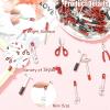 DanLingJewelry 40Pcs Mini Tool Kit Charms Metal Home Tool Plier Scissor Hammer Display Decoration for Party Dollhouse Accessories Landscape view 3