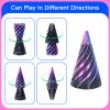 6 Pack Spiral Cone Fidget Toys - Impossible Cone 3D Printed Impossible Pyramid Pass Through 3D Printed Toy Mini Sensory Toy for Stress Relief Anxiety, Desktop Decoration Gifts for Adults Teens Kids view 3