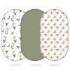3 Pack Mallard Duck Bassinet Sheets, 32x16x3.9 Inch, Unisex Hunting Fitted Baby Bedding for Standard Bassinet Mattress, Neutral Nursery Decor, Soft and Breathable view 1