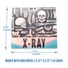 2 PCS X-Ray/Radiology Badge Buddy Anatomy Skeleton Horizontal Holographic Badge Buddy Gift for Xray Radiology Technique Work Accessories Rad Tech Student Essentials (X-RAY) view 2