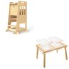 WINGYZ Natural Helper Tower & Double Sensory Table Set view 1