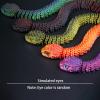 3D Printed Snake 3D Print Animals Viper for Stress Relief Home Office Decompression Decor Executive Desk Toys-Laser Purple||13cm/5.1in view 2