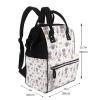 TZTTZT Elegant Lavender Print Diaper Bag Backpack, Toddler Baby Girl Boy Diaper Bag for Mom Dad, Mommy Bags Travel Baby Bags for Women Men view 2
