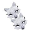 Abaodam 2pcs White Fox Half Face Mask Eva Material for Halloween Masquerade Party Womens Cosplay Carnivals and Dress-up Accessories view 1